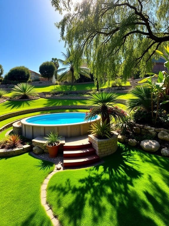 pool with steps design