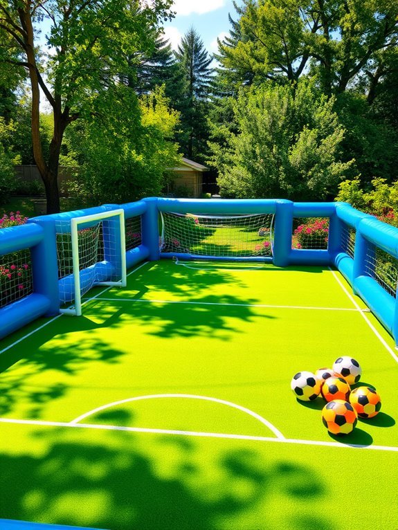 portable inflatable soccer fields