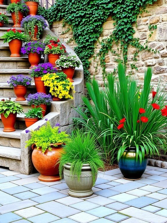 potted plants enhance decor