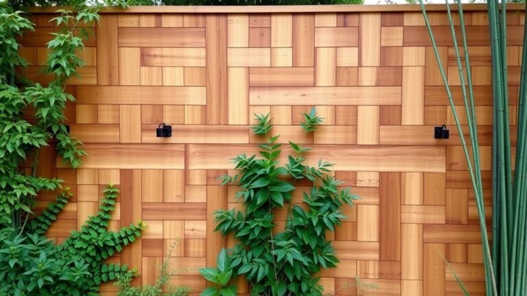 privacy enhancing wooden fence ideas