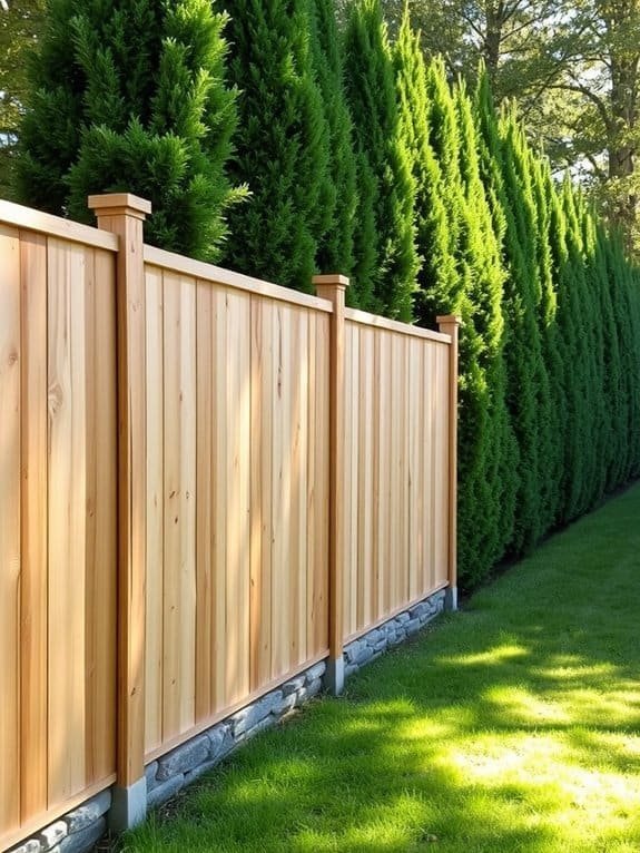 privacy fence for seclusion