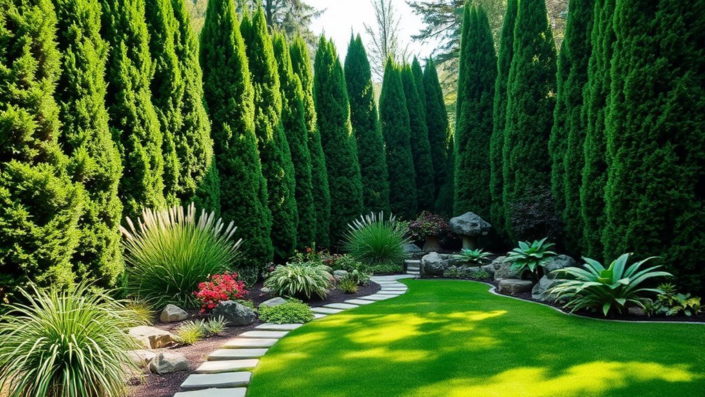 privacy focused backyard landscaping ideas