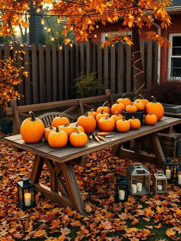 pumpkin carving activity setup