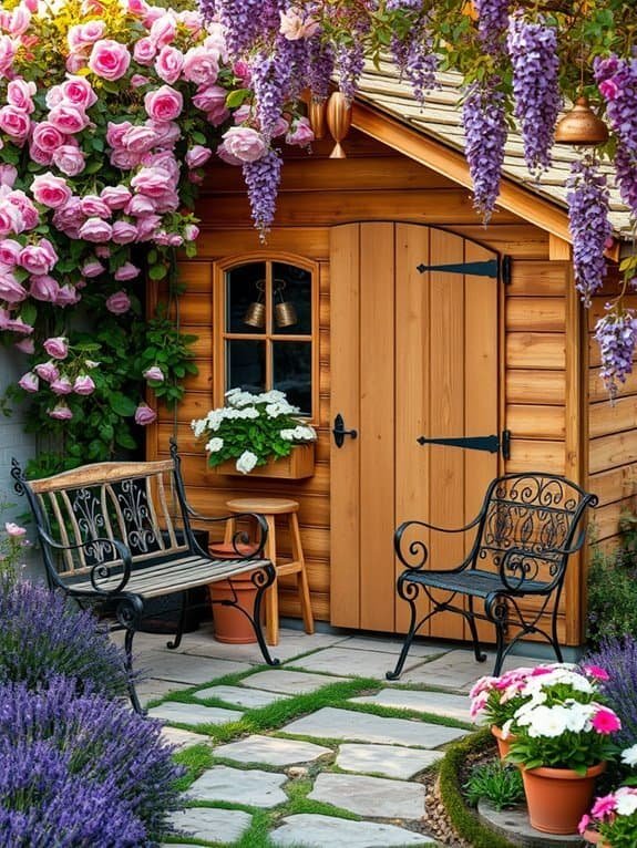 quaint outdoor storage space