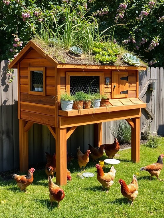 raised chicken enclosures design