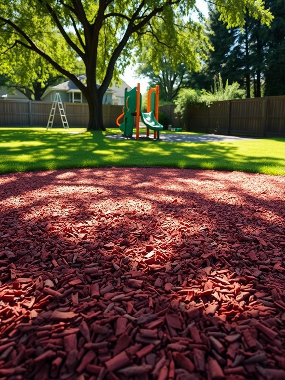 recycled rubber landscaping material