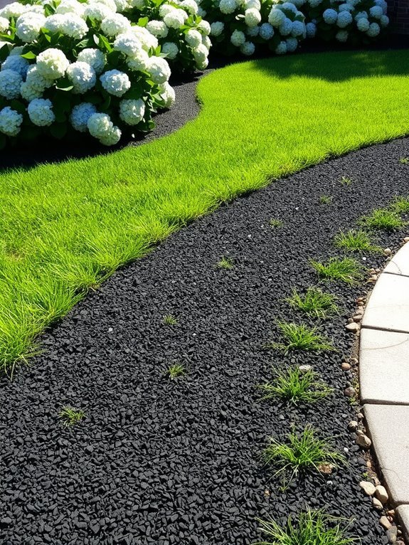 recycled rubber landscaping material