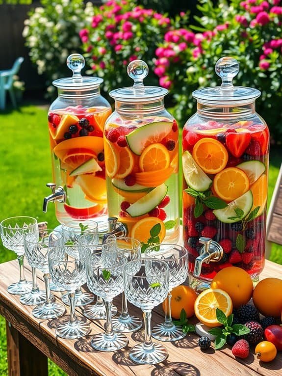 refreshing flavored hydration stations