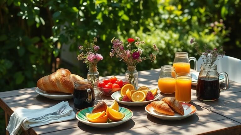 relaxed backyard brunch ideas