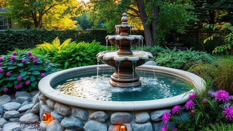 relaxing backyard fountain ideas