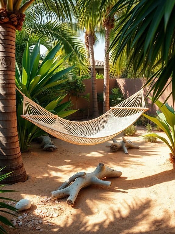 relaxing beachside hammock getaway