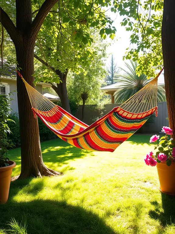 relaxing in suspended comfort