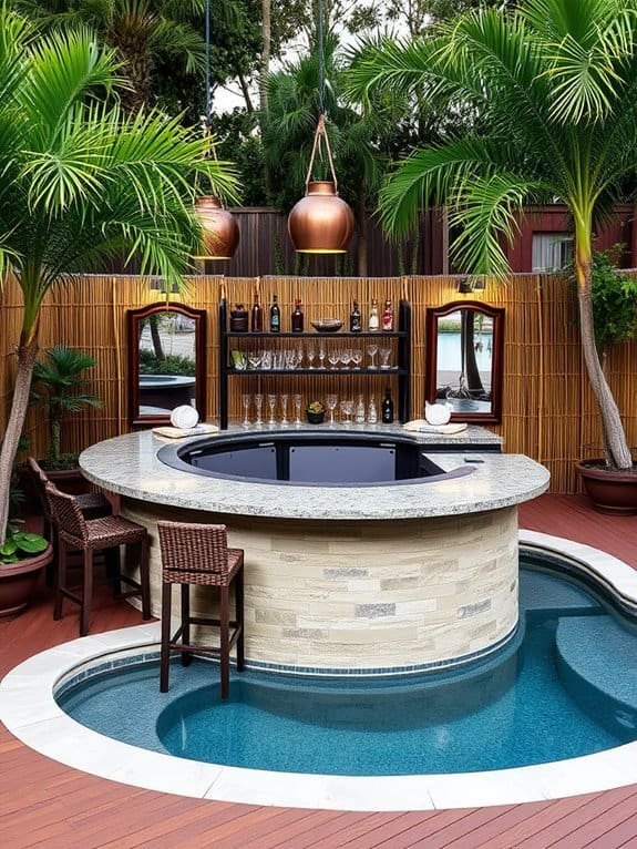 relaxing outdoor drinking space