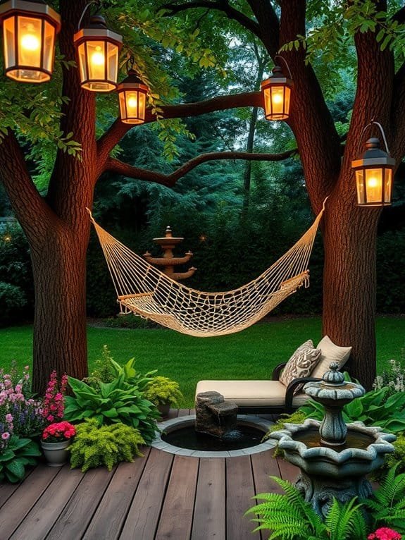 relaxing outdoor hammock experience