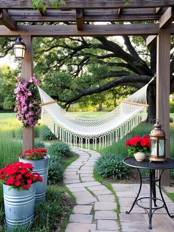 relaxing outdoor leisure space