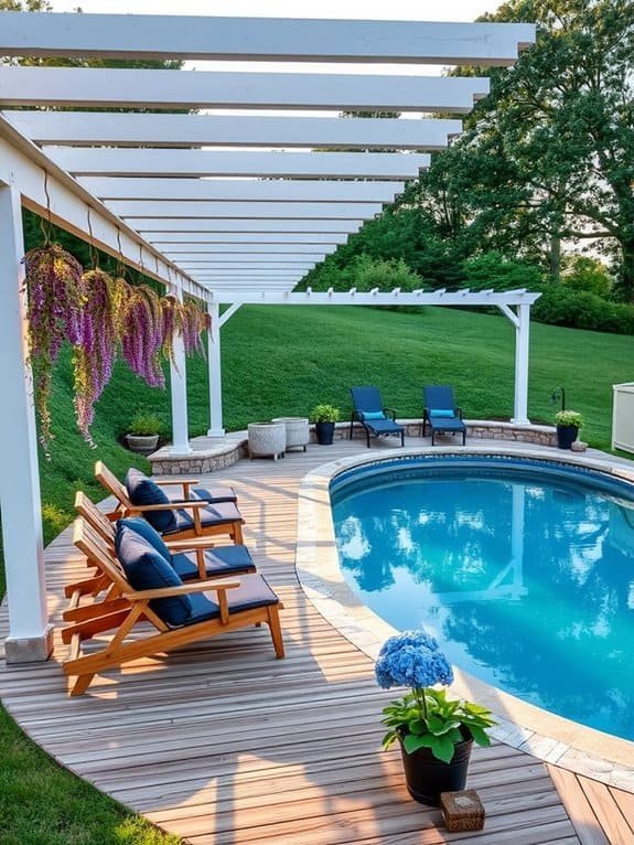 relaxing outdoor shade structure