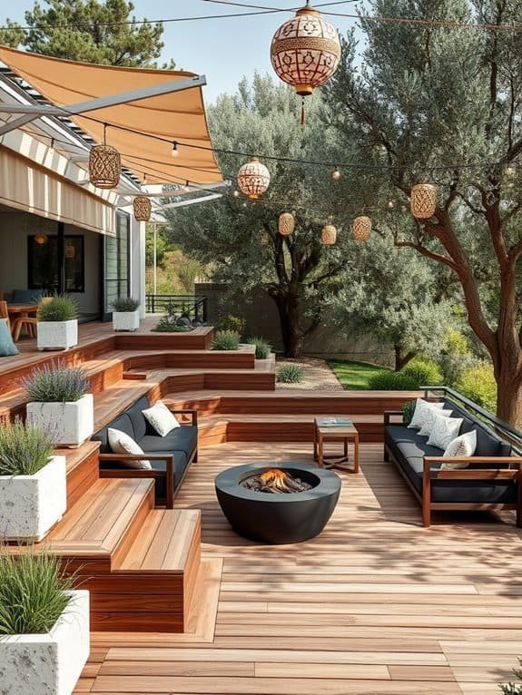 relaxing outdoor social area