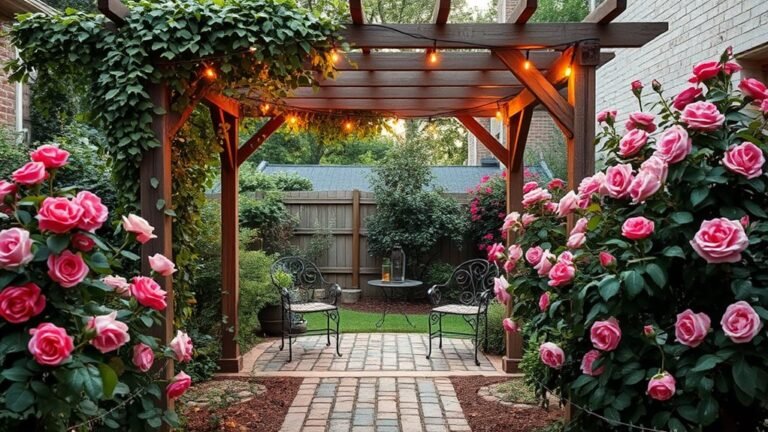 romantic backyard arbor designs