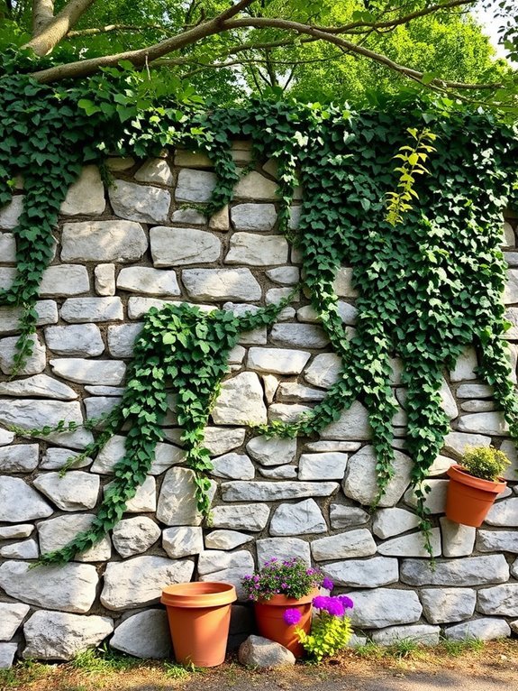 rustic stone wall design