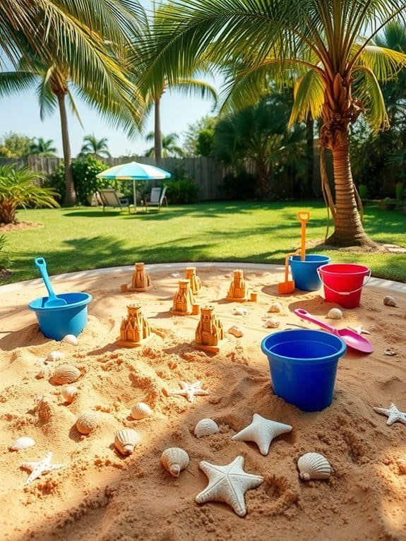 sandcastle construction area set