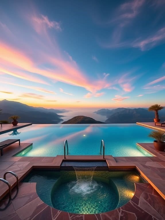 scenic infinity pool view