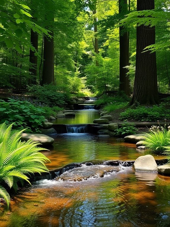 serene aquatic element installation
