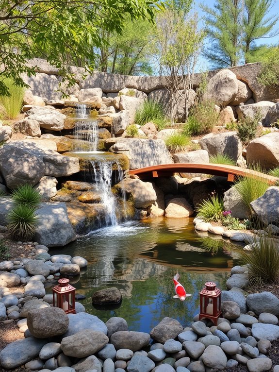 serene aquatic landscape elements