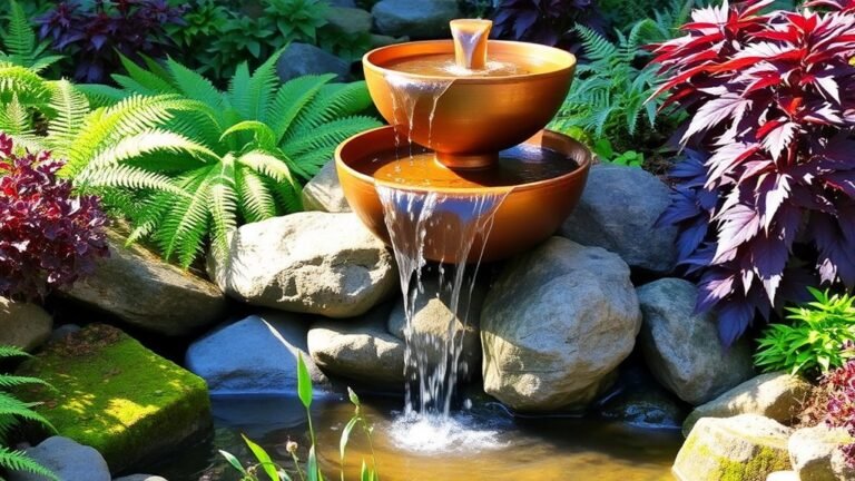 serene backyard fountain ideas