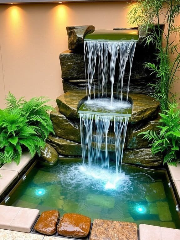 serene indoor water feature