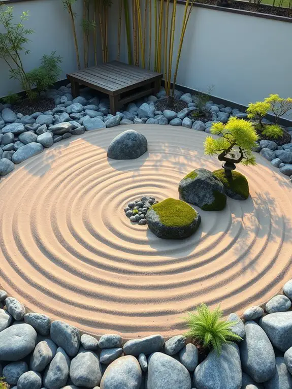 serene minimalist landscape design