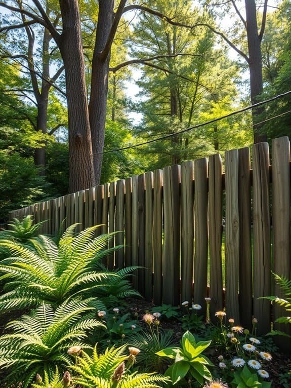 set up rustic fencing