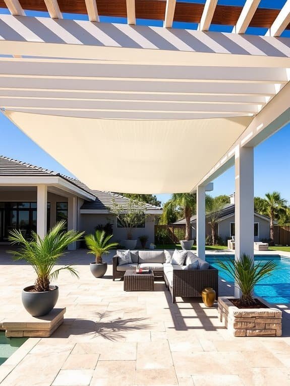 shade options for poolside