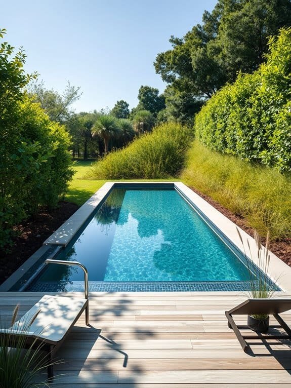 sleek contemporary pool aesthetics