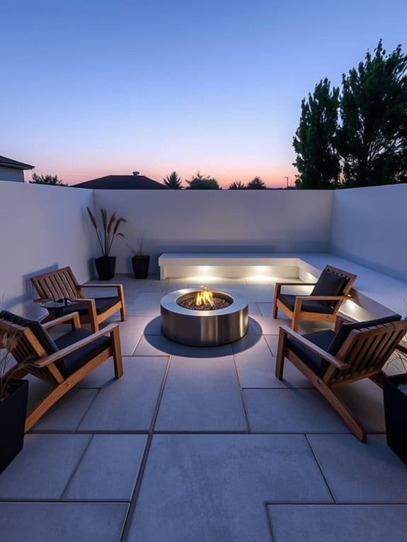 sleek outdoor living spaces