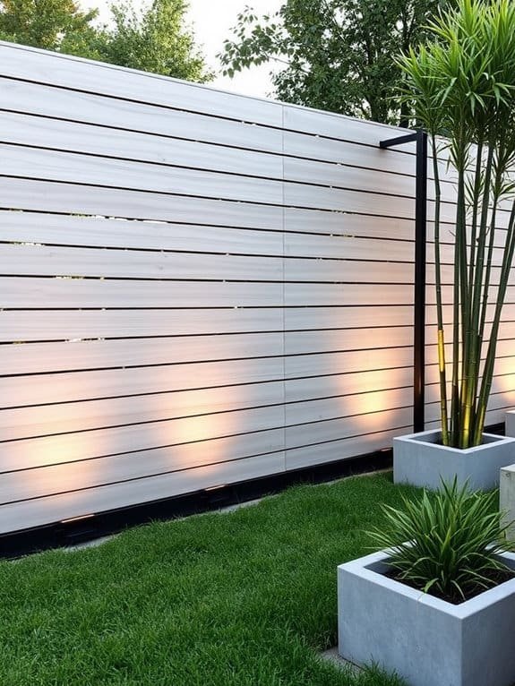 sleek simple fencing design