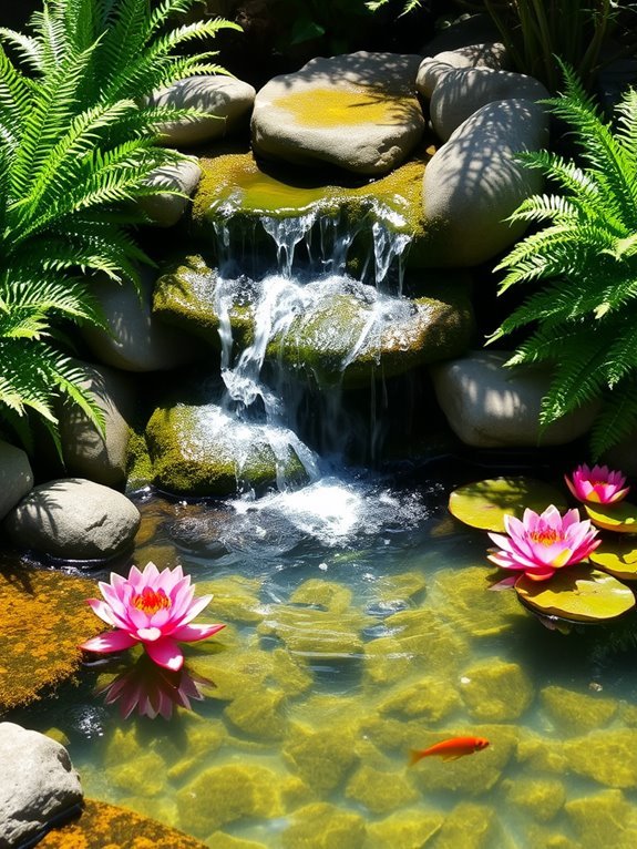 small cascading water features