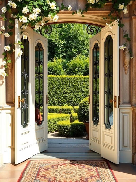 sophisticated double entryway design