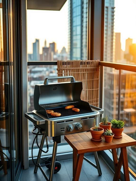 space saving outdoor cooking