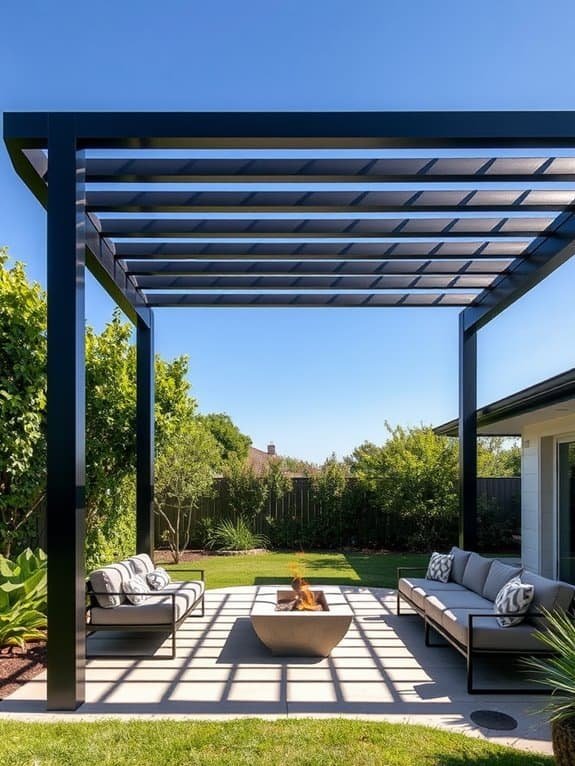 spacious outdoor shade structure