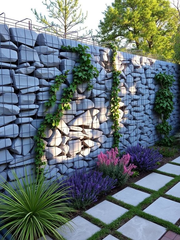 stone filled mesh structures