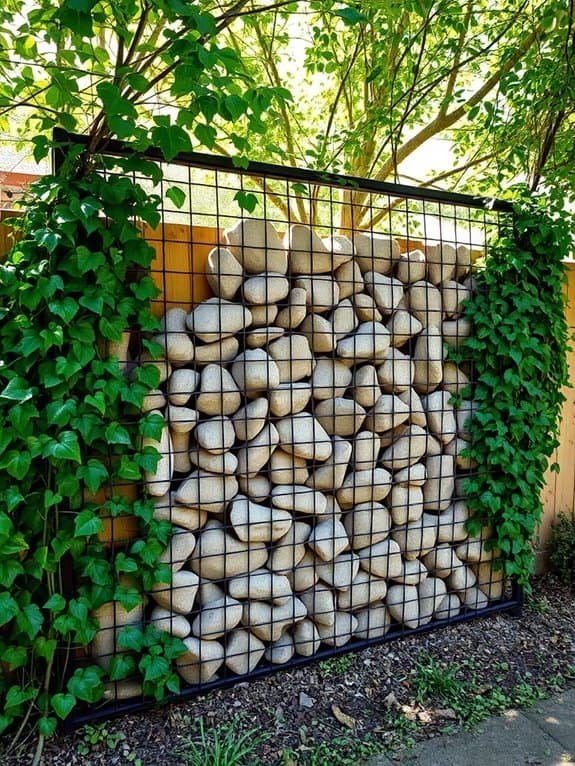 stone filled wire containers