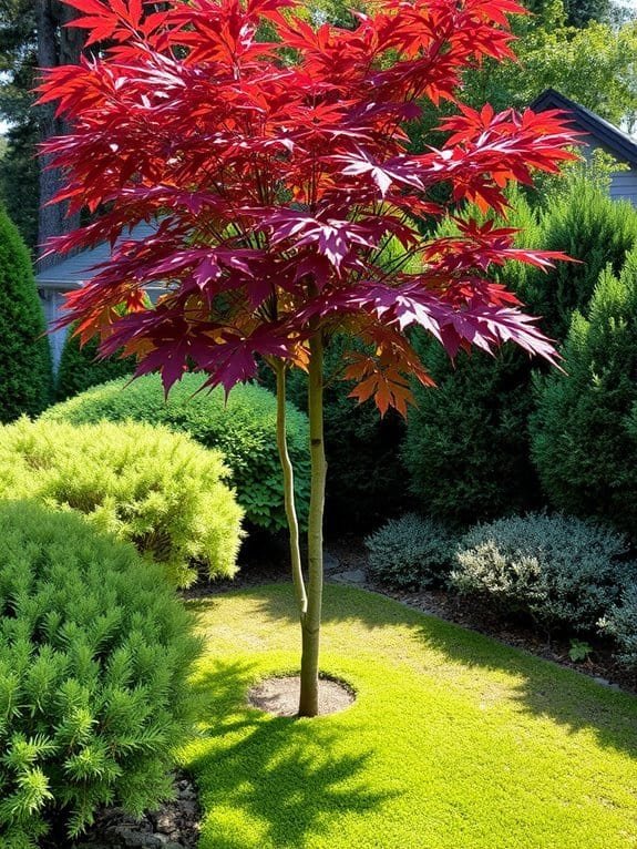 stunning japanese maple foliage