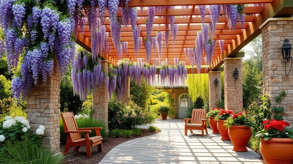 stunning pergola backyard designs