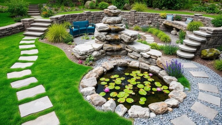 stunning stone backyard designs