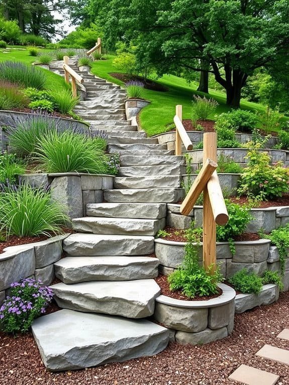 sturdy and functional outdoor steps