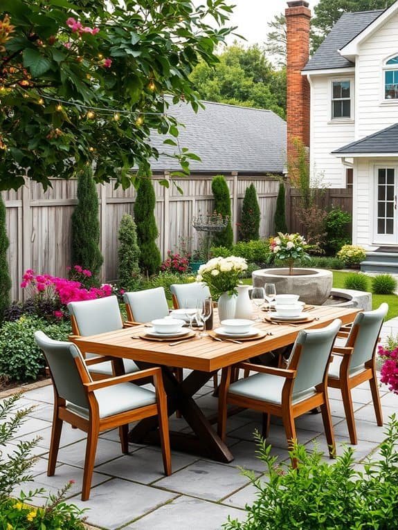 stylish al fresco dining