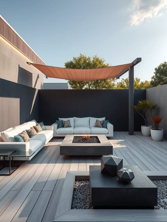 stylish al fresco relaxation space