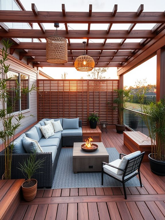 stylish al fresco retreat