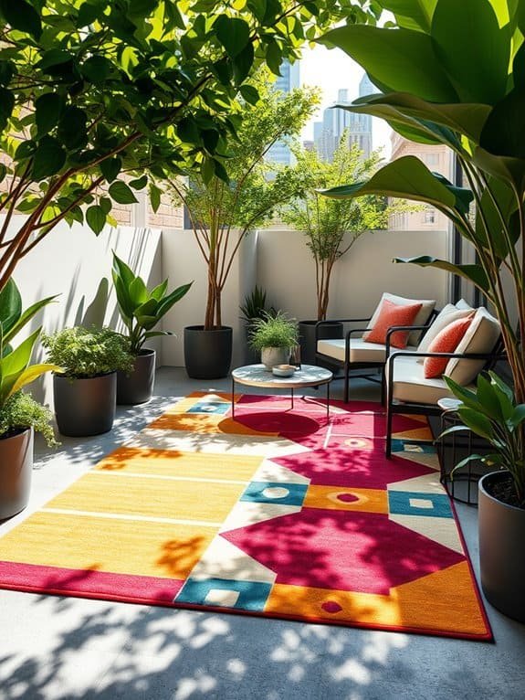 stylish and durable outdoor rugs