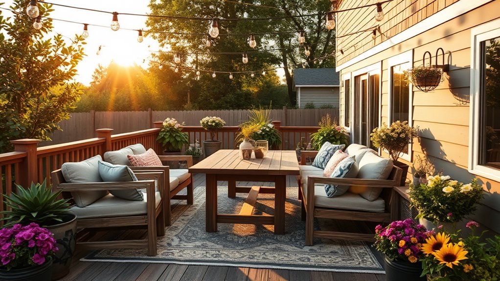 stylish backyard deck decor